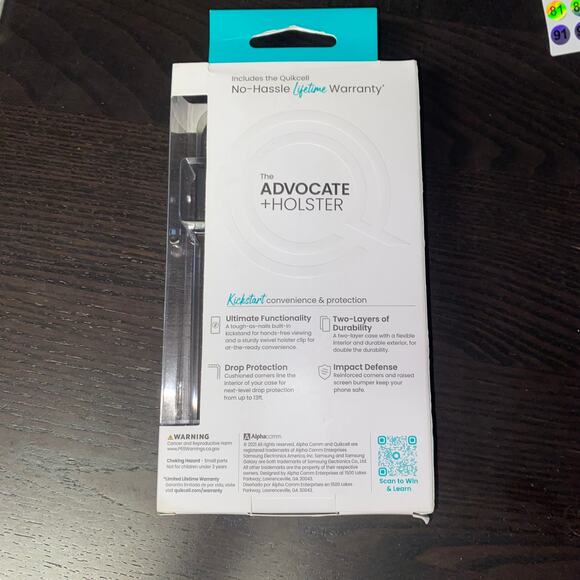 New Samsung Galaxy S21 FE/FE 5G ADVOCATE + HOLSTER Kickstand Case – STEEL BLACK - Picture 4 of 4